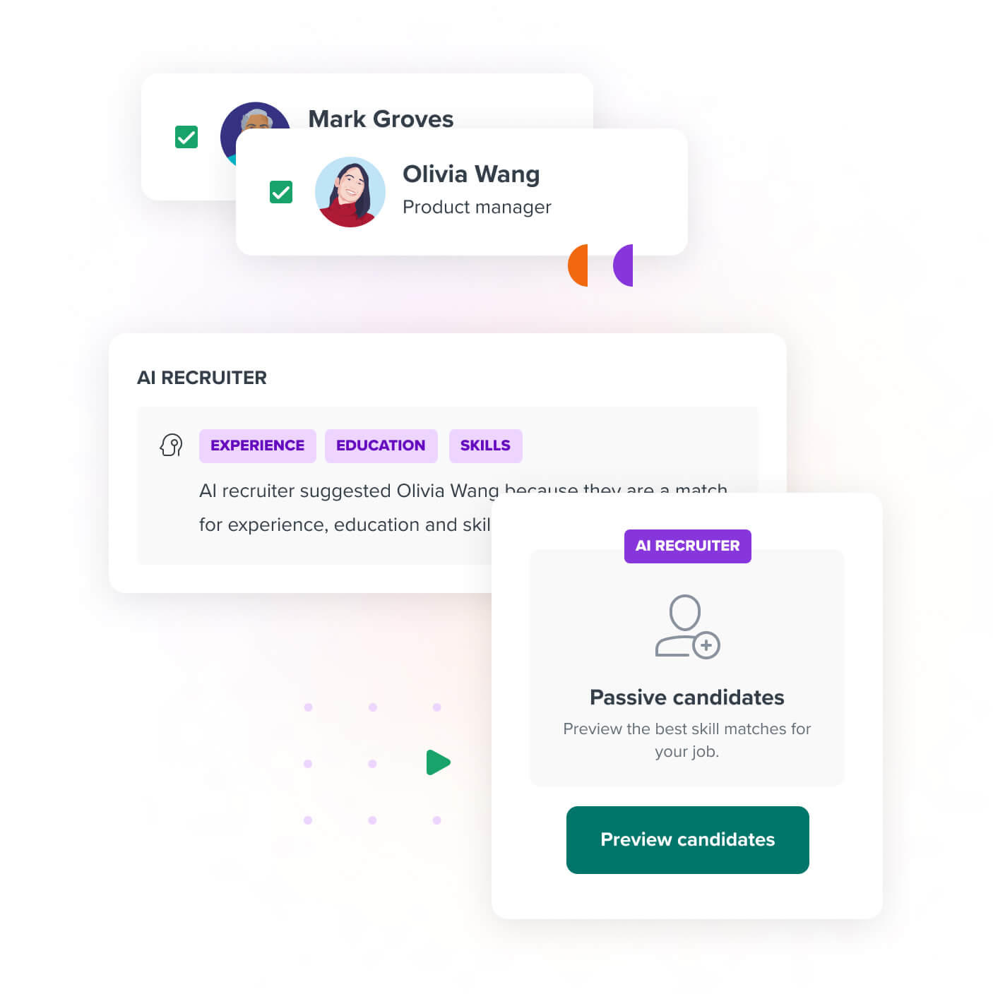 Workable graphic of AI Recruiter for Instant Sourcing