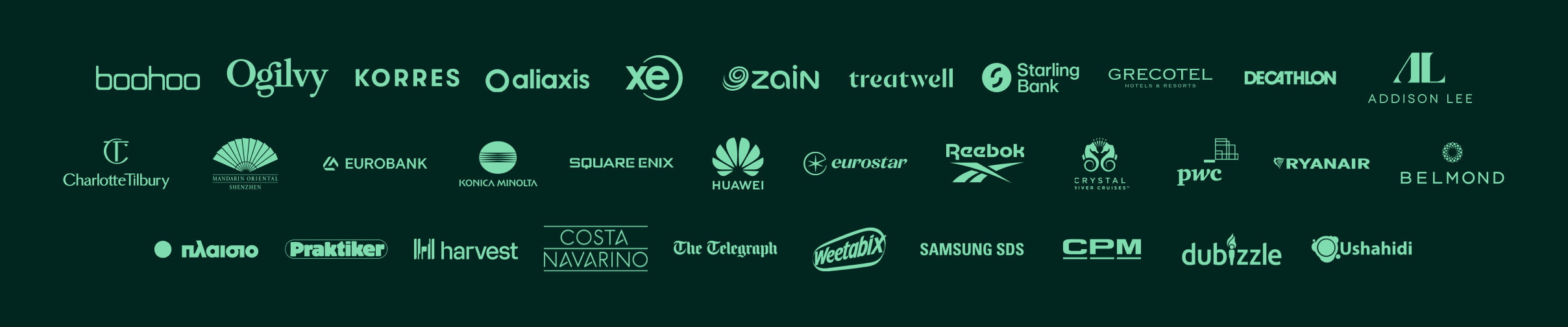 Companies logos graphic