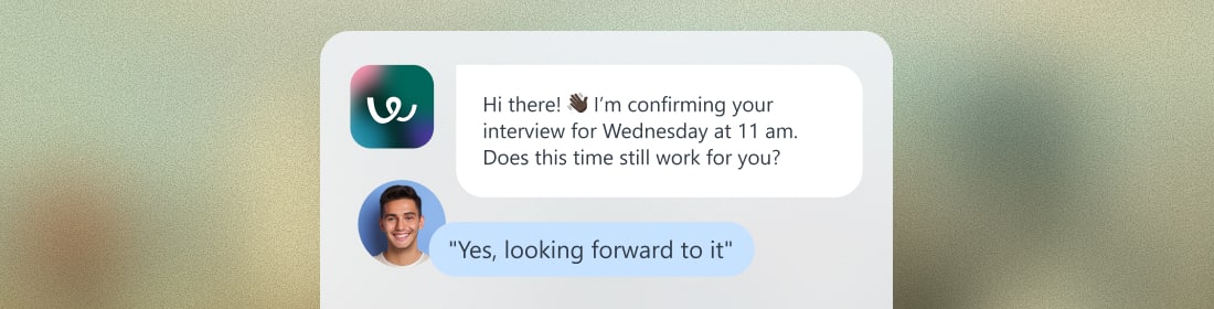 Mobile messaging interface for candidate communication
